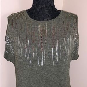 APT. 9 Green Glittered Top